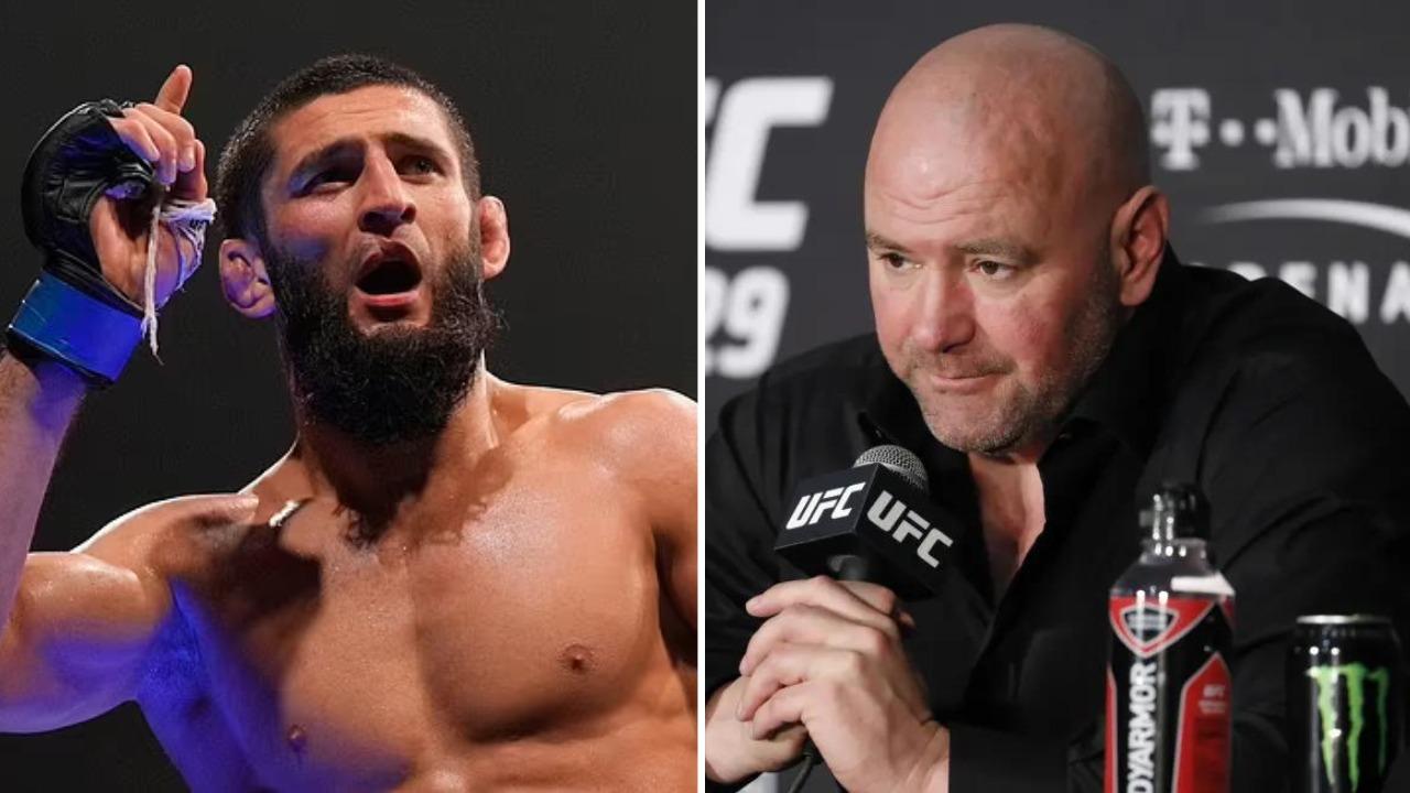 Khamzat Chimaev and Dana White