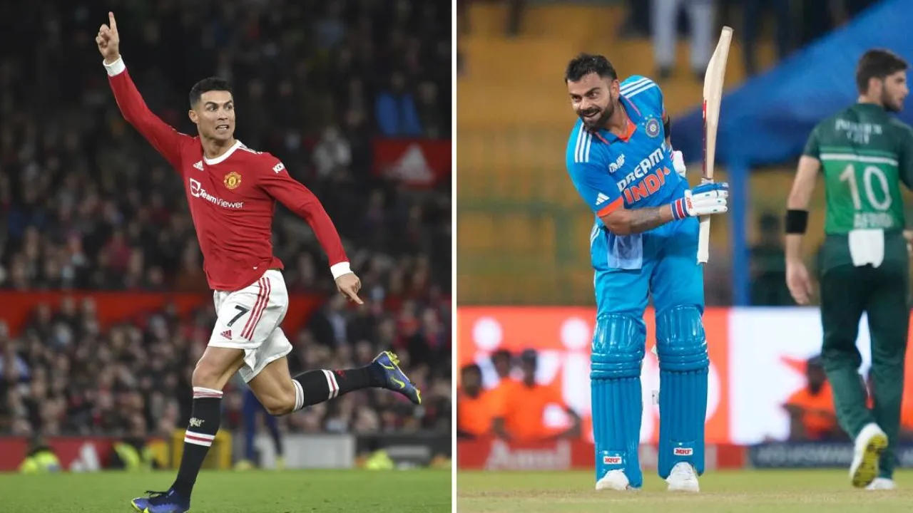 Virat Kohli and Cristiano Ronaldo