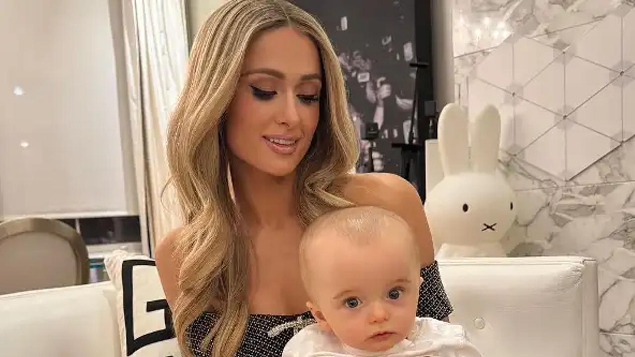 Paris Hilton with son