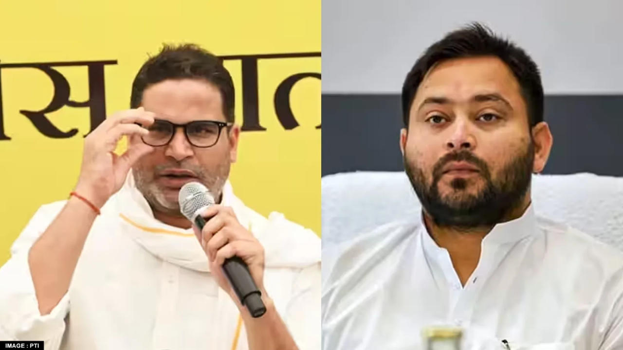 Jan Suraj Prashant Kishor and Bihar Deputy Chief Minister Tejashwi Yadav