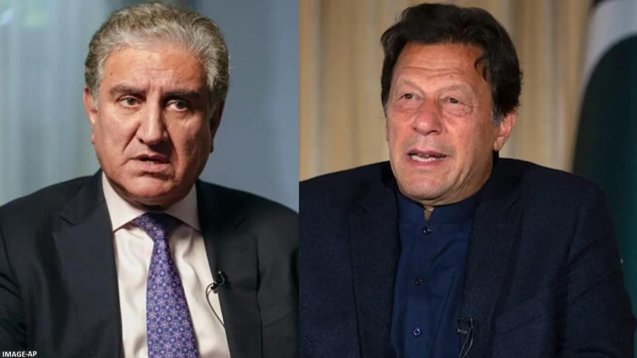 Former Pakistan Foreign Minister Shah Mehmood Qureshi and Former Pakistan PM Imran Khan