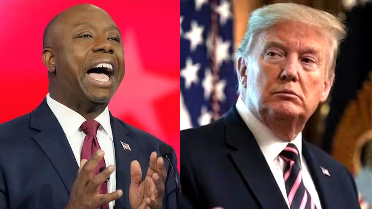 South Carolina Senator Tim Scott and Former US President Donald Trump