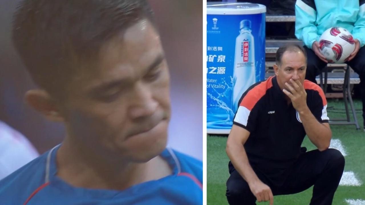 Sunil Chhetri and Igor Stimac