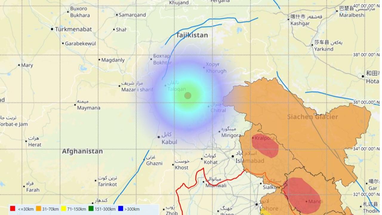 Earthquake of Magnitude:4.3, Occurred on 06-02-2024, 15:17:08 IST, Lat: 36.30 & Long: 70.71, Depth: 10 Km ,Region of Afghanistan. 