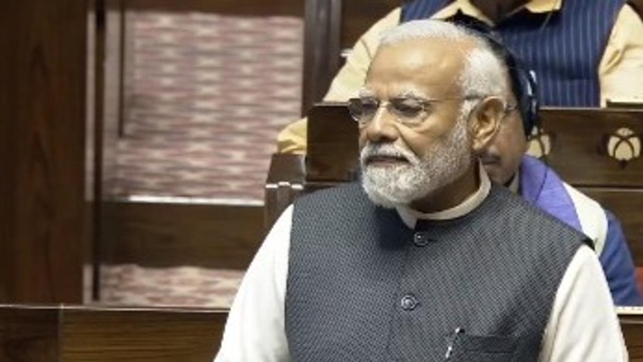 PM Modi in RS