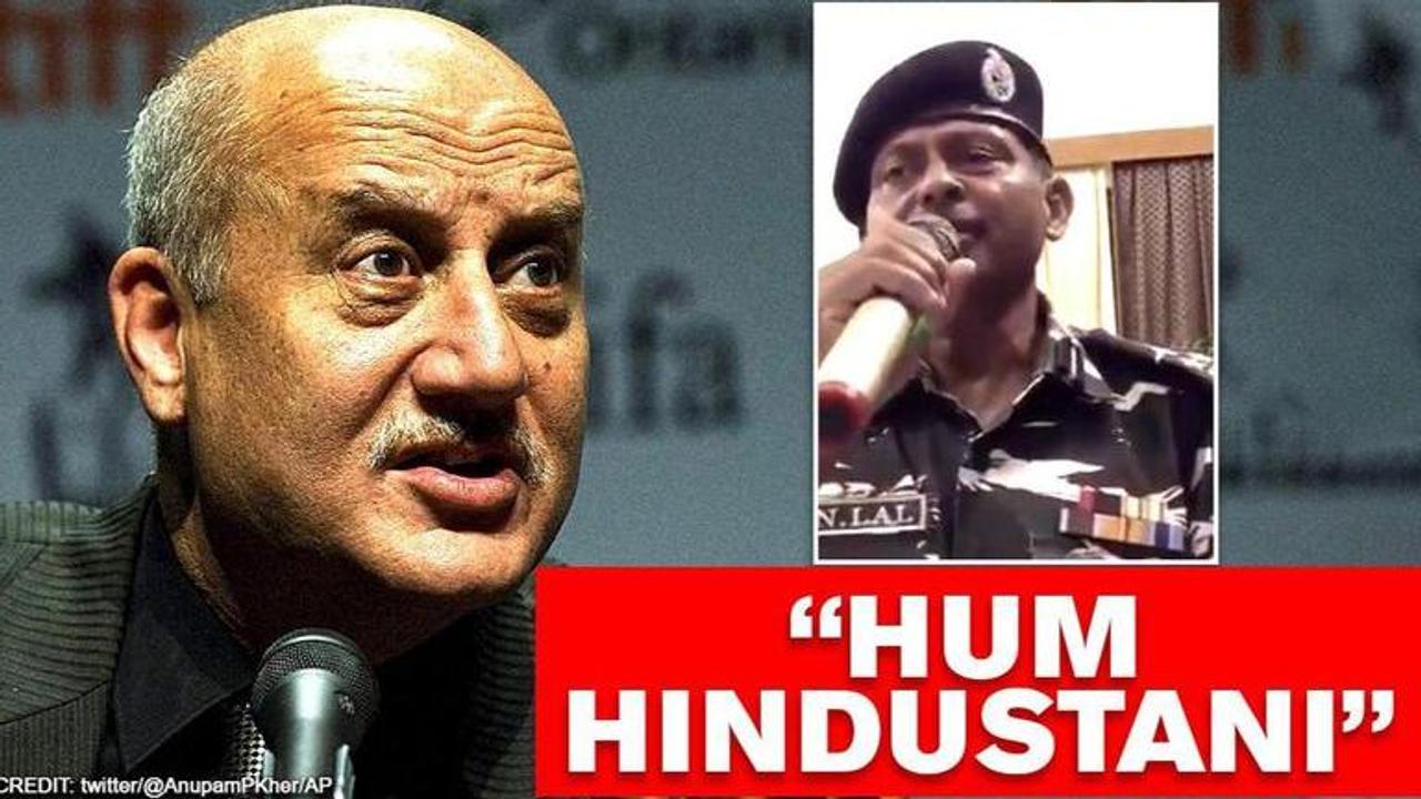 CRPF officer crooning patriotic song leaves Anupam Kher overwhelmed, actor says, 'Salute'