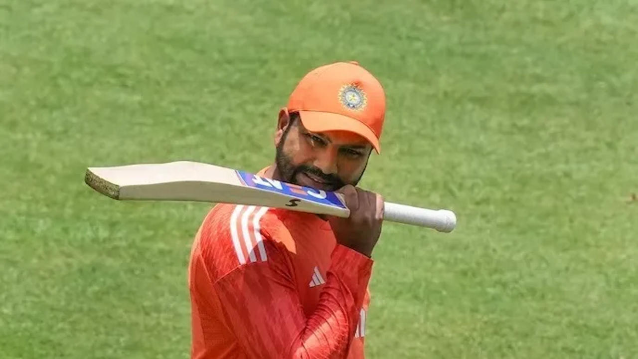 Rohit Sharma in a practice session