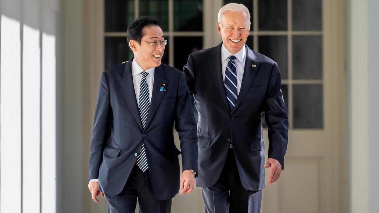 Joe Biden and Fumio Kishida