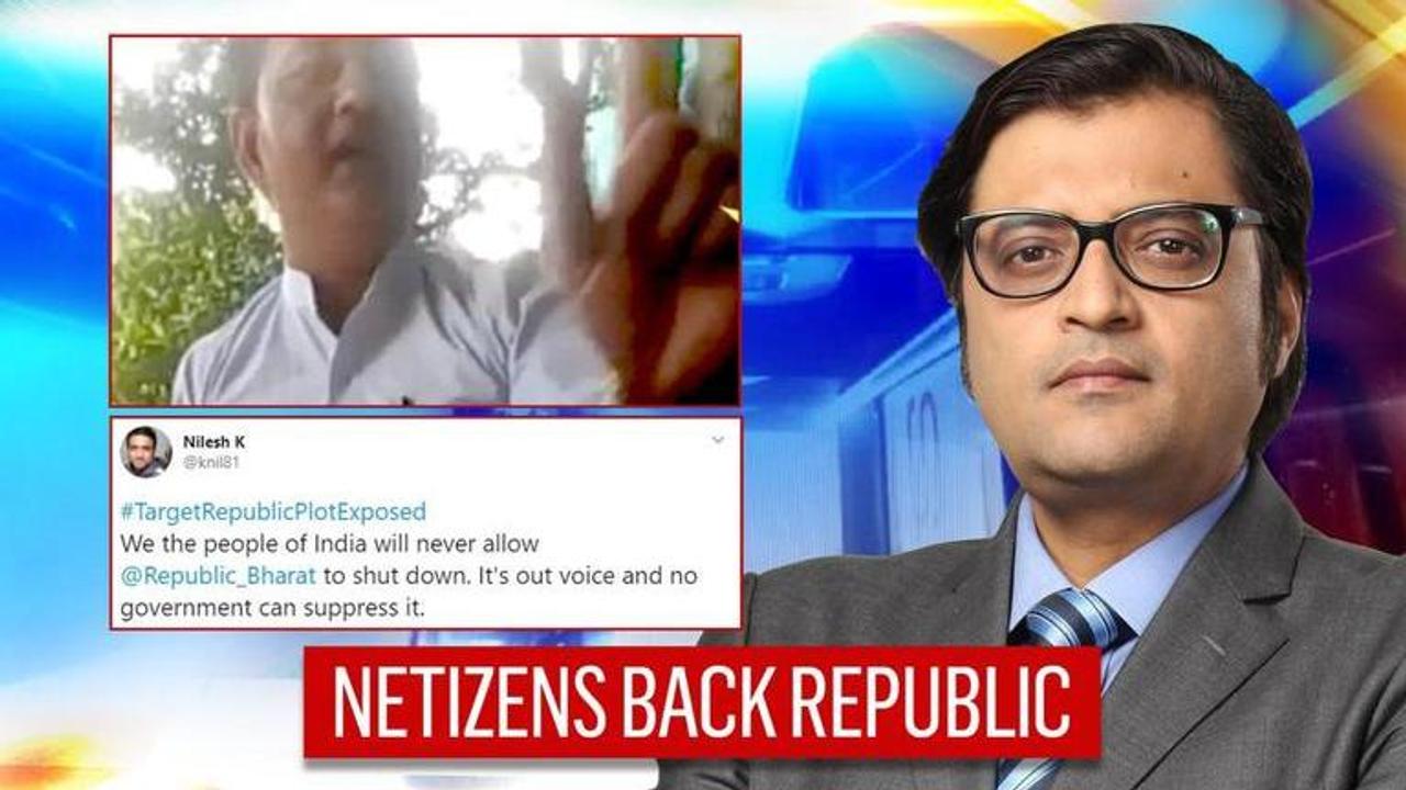 'India won't allow Republic to shut down', huge support on Twitter over tape exposing MVA