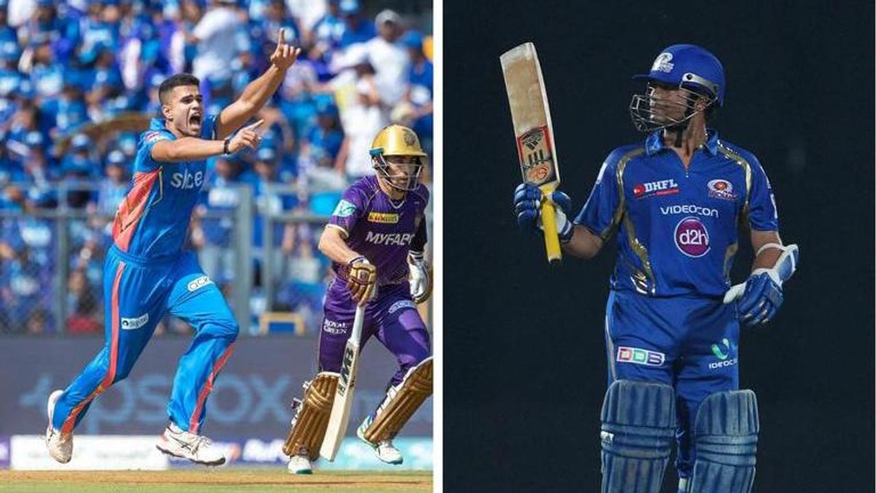 MI vs KKR: Sachin Tendulkar and Arjun Tendulkar make an extremely rare and unique IPL record