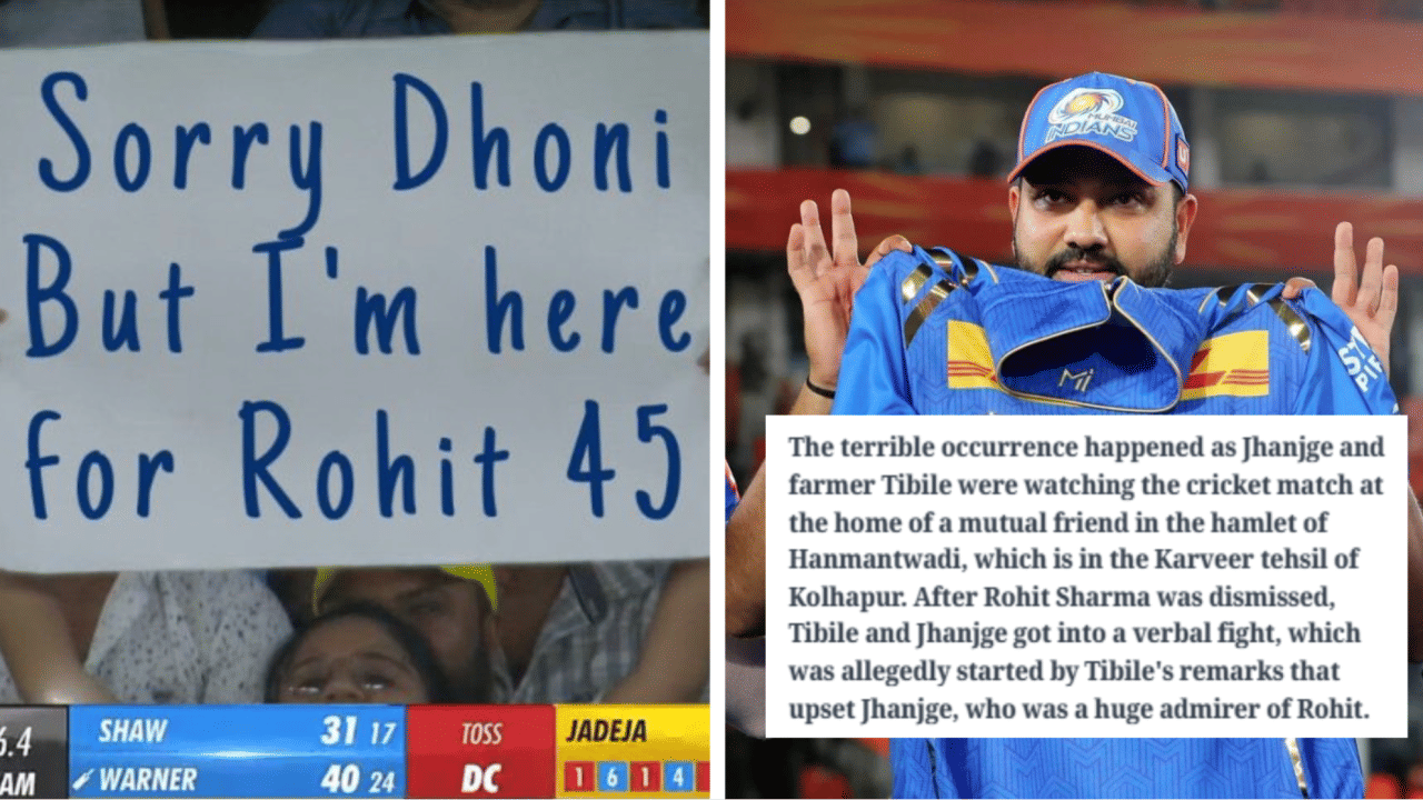 IPL fan beaten after celebrating Rohit Sharma's wicket