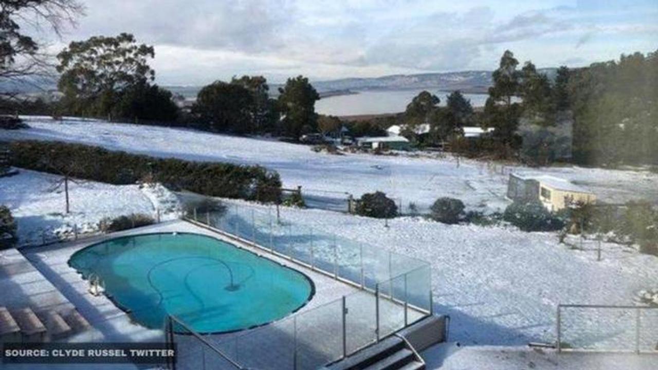 snowfall in Tasmania