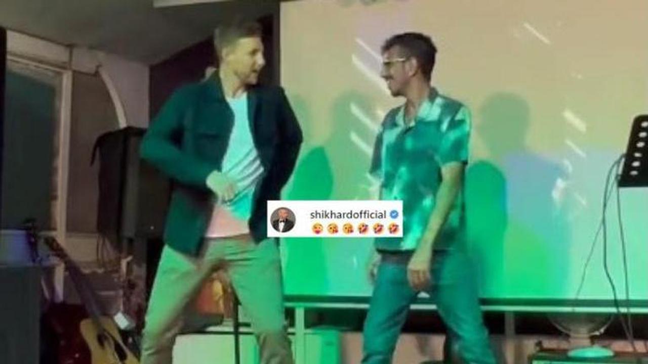 DC vs RR IPL 2023 Yuzvendra Chahal dance with Joe Root, Shikhar Dhawan comment