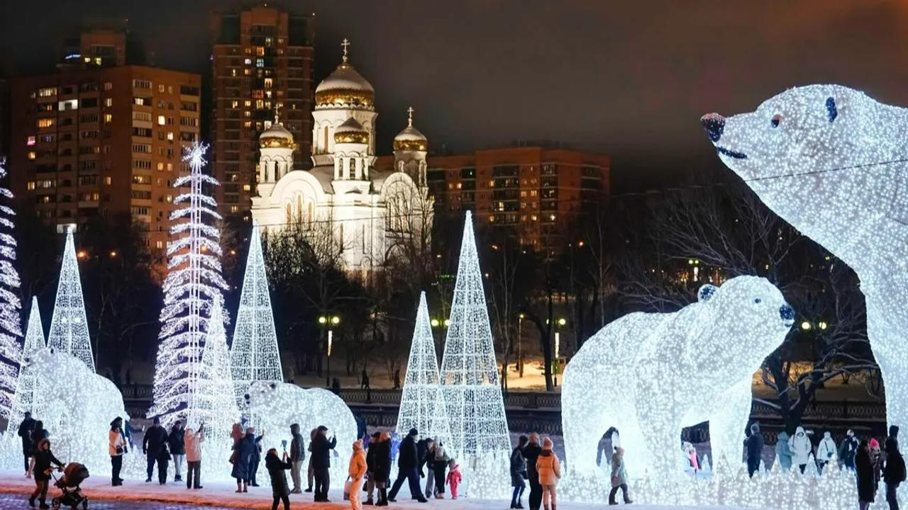 People enjoy Christmas festivities all around the world