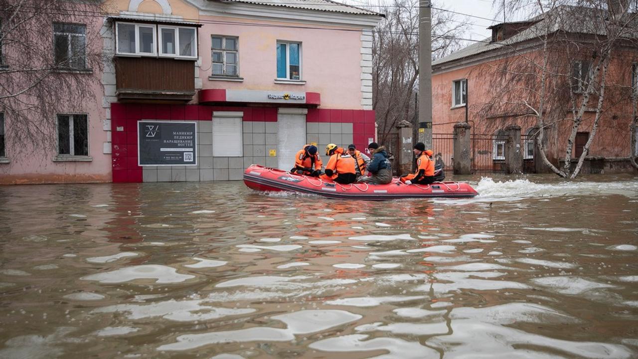 Rising water levels in the Ural River have caused flooding throughout Russia's Orenburg region. 