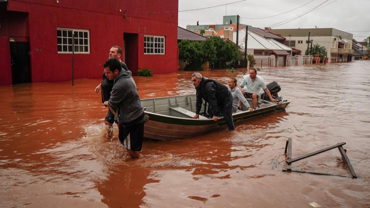 More than 24,000 people have been forced to evacuate in Brazil's Rio Grande do Sul after heavy rain led to historic floods in the state.