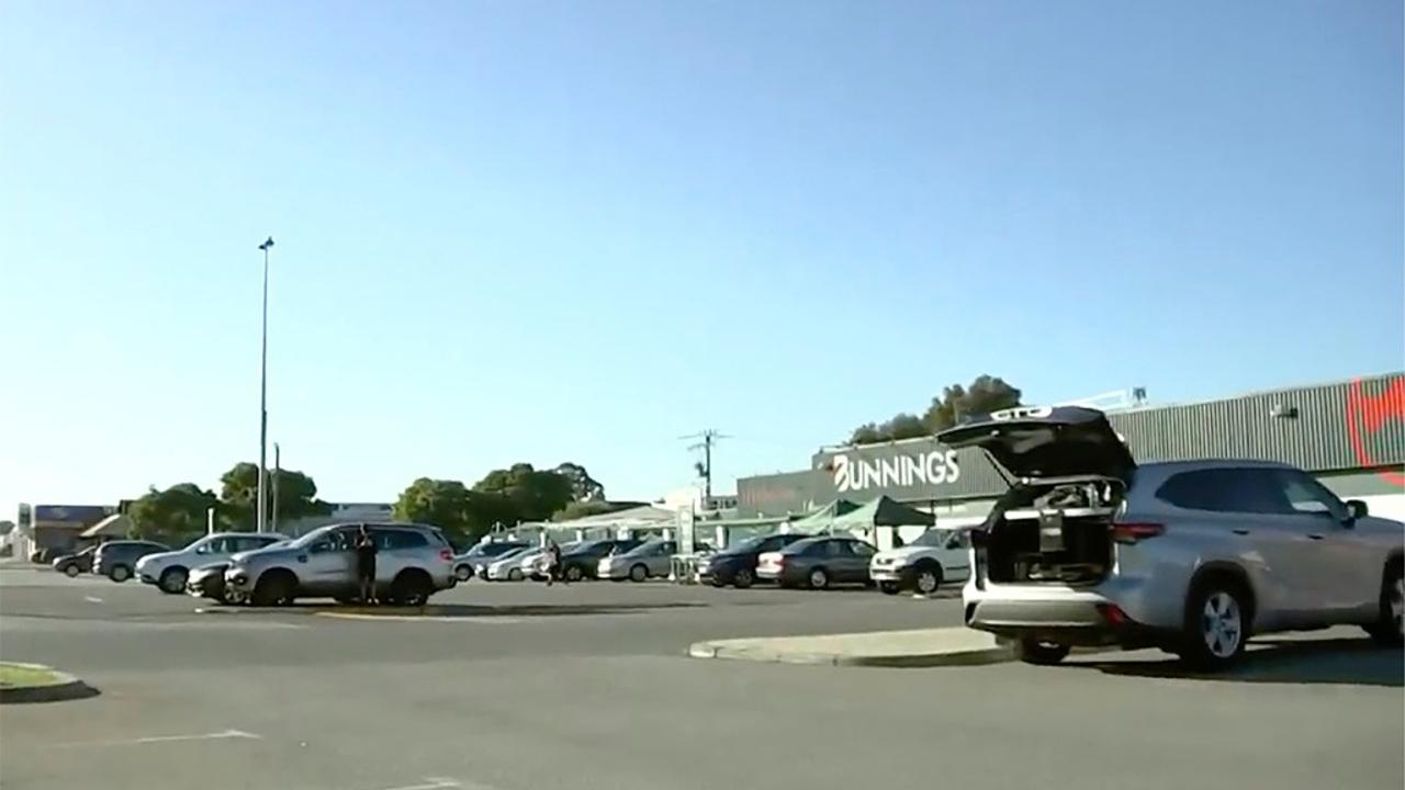 The Perth parking lot where the 16-year-old boy was shot dead. 