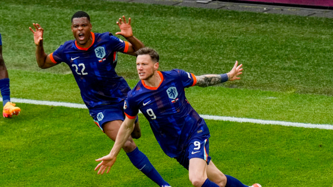 Wout Weghorst scores the winner for Netherlands vs Poland in EURO 2024