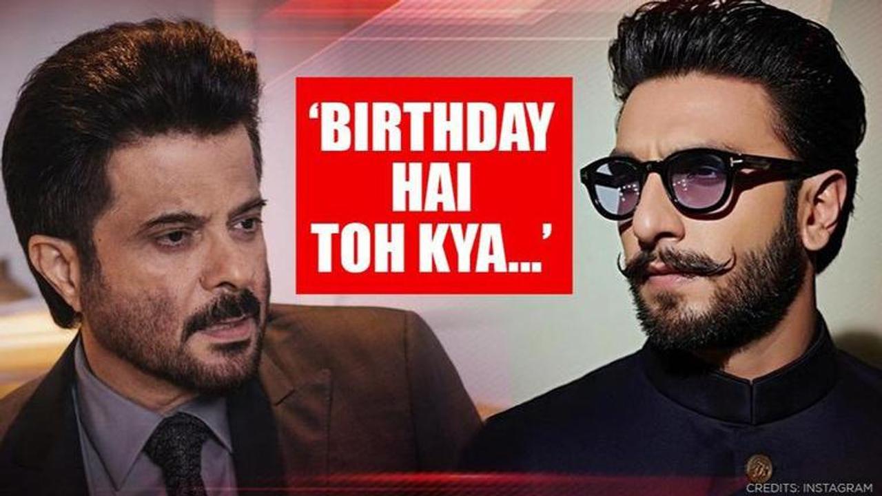 Anil Kapoor pens fun-filled wishes for 'Tiger' Ranveer Singh, asks 'where is your mask?'