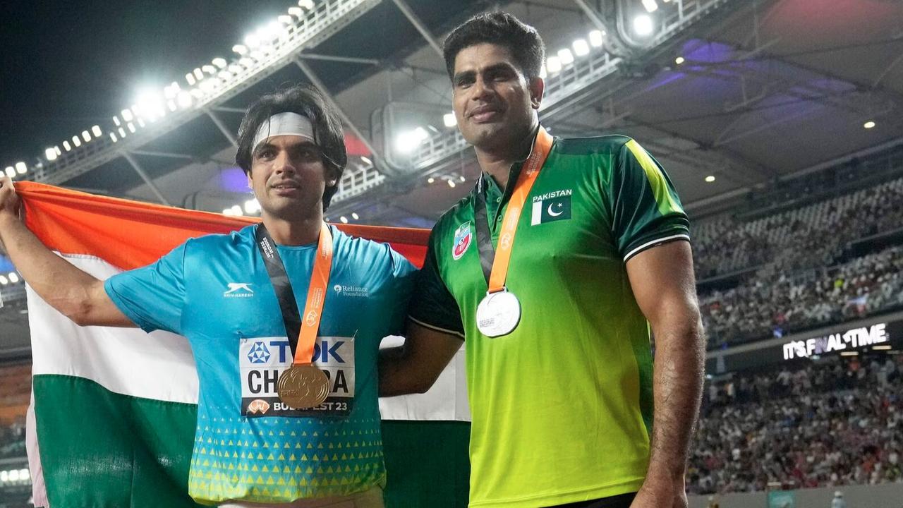 Neeraj Chopra with Arshad Nadeem