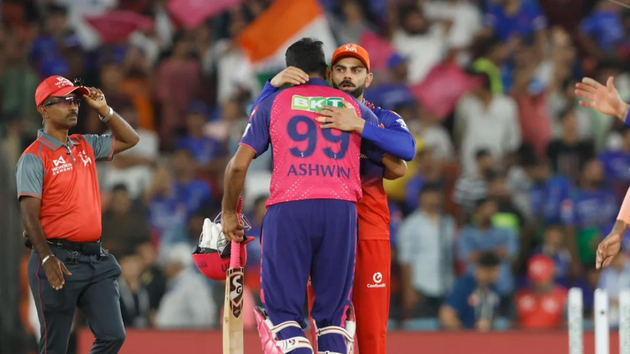 Ravichandran Ashwin and Virat Kohli post RR vs RCB 