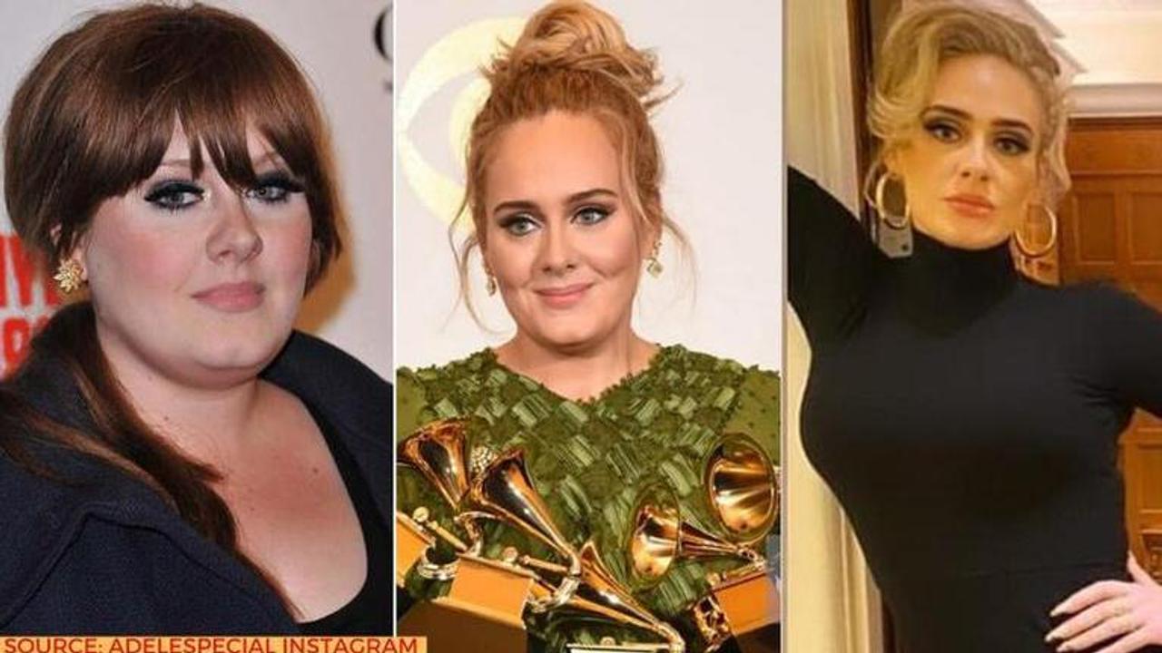 adele before and after weight loss pics