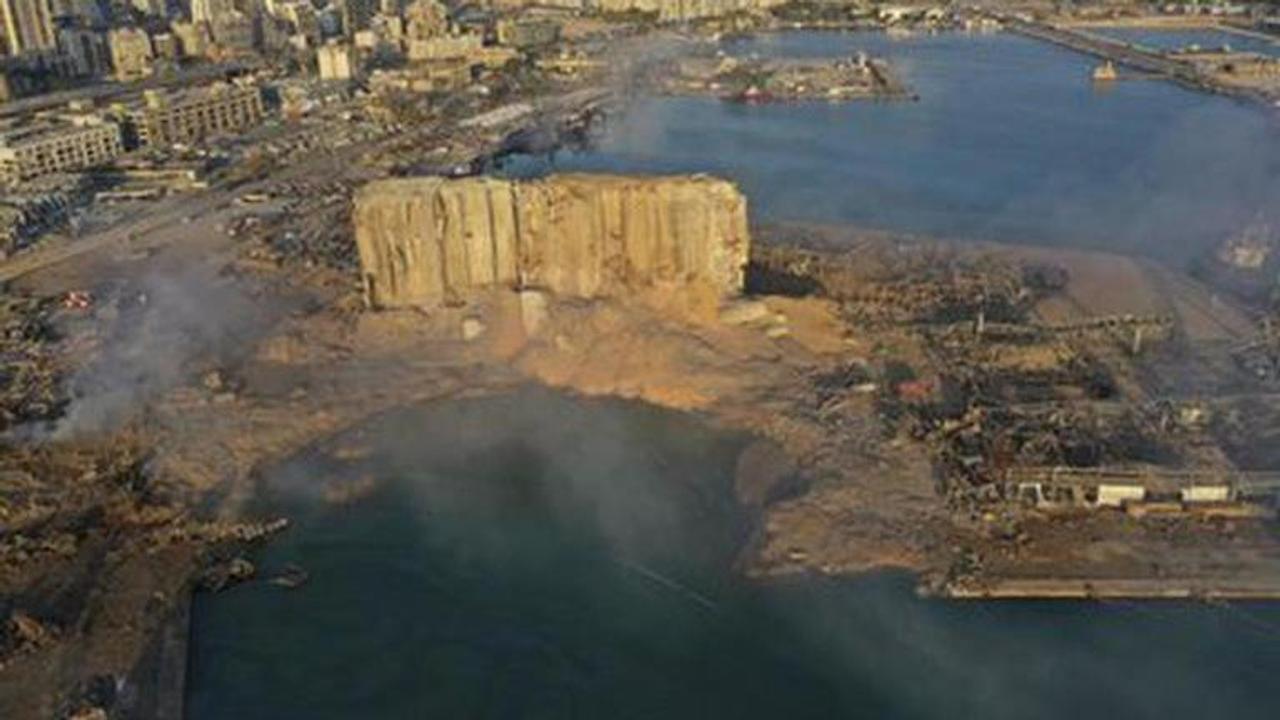 Smoke from Beirut port fire seen from nearby areas