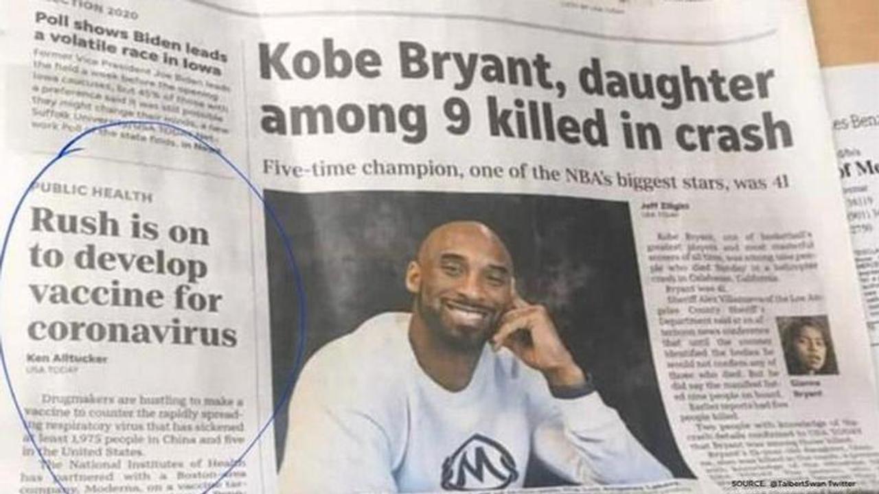 kobe bryant newspaper article