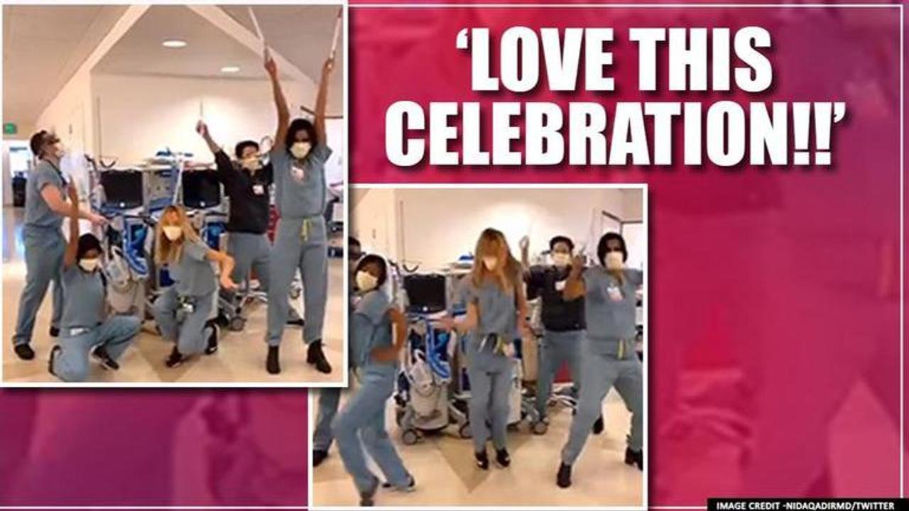 Good News: ICU team performs an 'extubation dance' as COVID-19 patient recovers | Watch