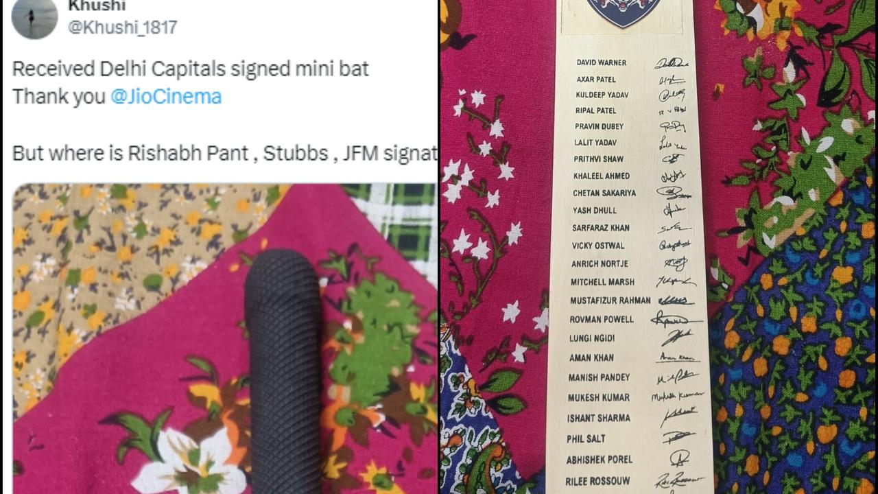  “Where Is Rishabh Pant”? DC Fan Asks After Receiving Signed Mini Bat 