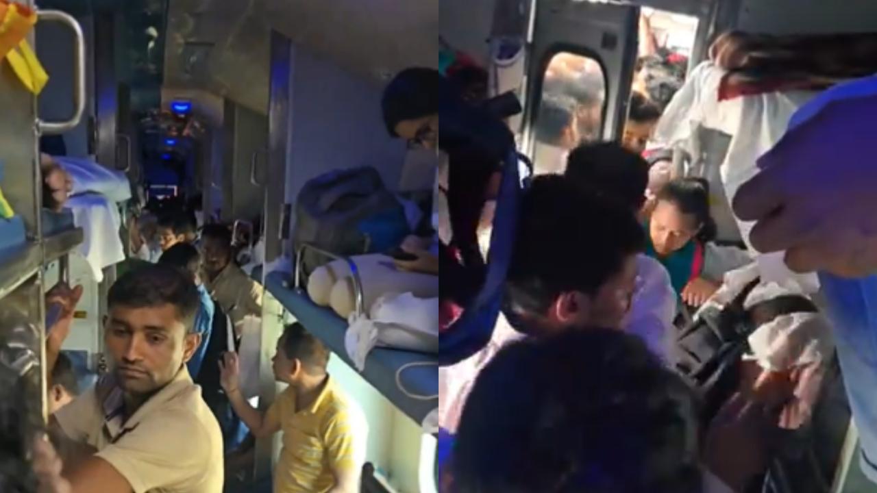 Ticketless passengers boarded AC-3 Tier of Brahmaputra express, viral video