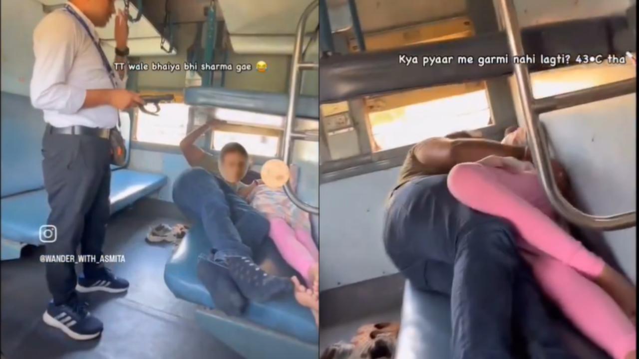 Couple's PDA on Train's Sleeper Coach, video viral