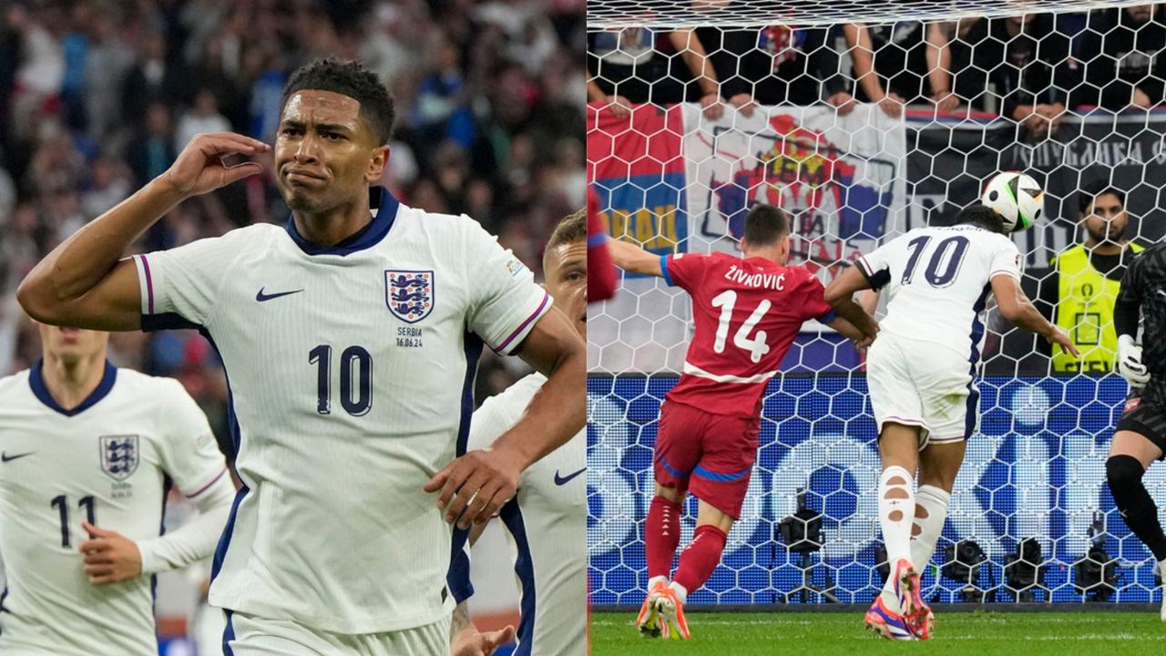 Jude Bellingham scores thumping header for England vs Serbia in Euro 2024