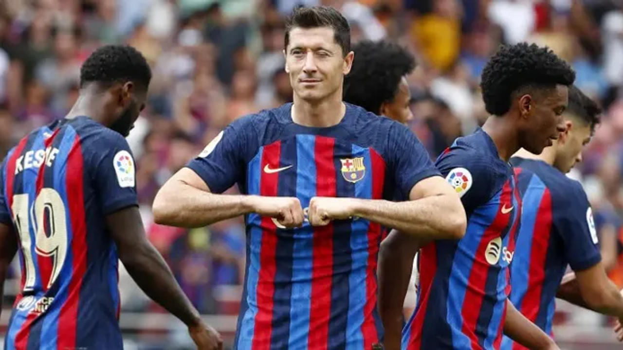 FC Barcelona striker Robert Lewandowski