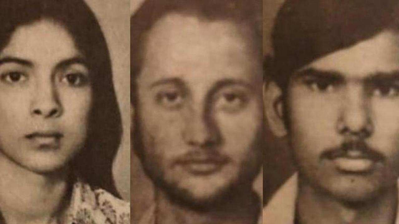 A collage of Neena Gupta, Satish Kaushik and Anupam Kher from the college days