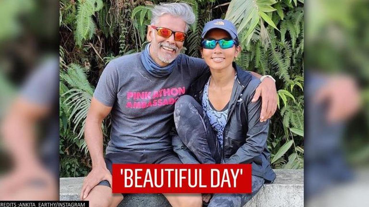 Ankita Konwar shares throwback romantic pic with Milind Soman from their trekking trip