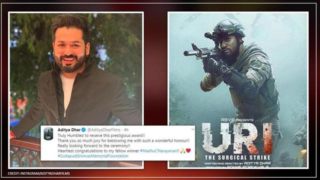 'Uri' director Aditya Dhar selected for Gollapudi Srinivas Award, says 'truly humbled'