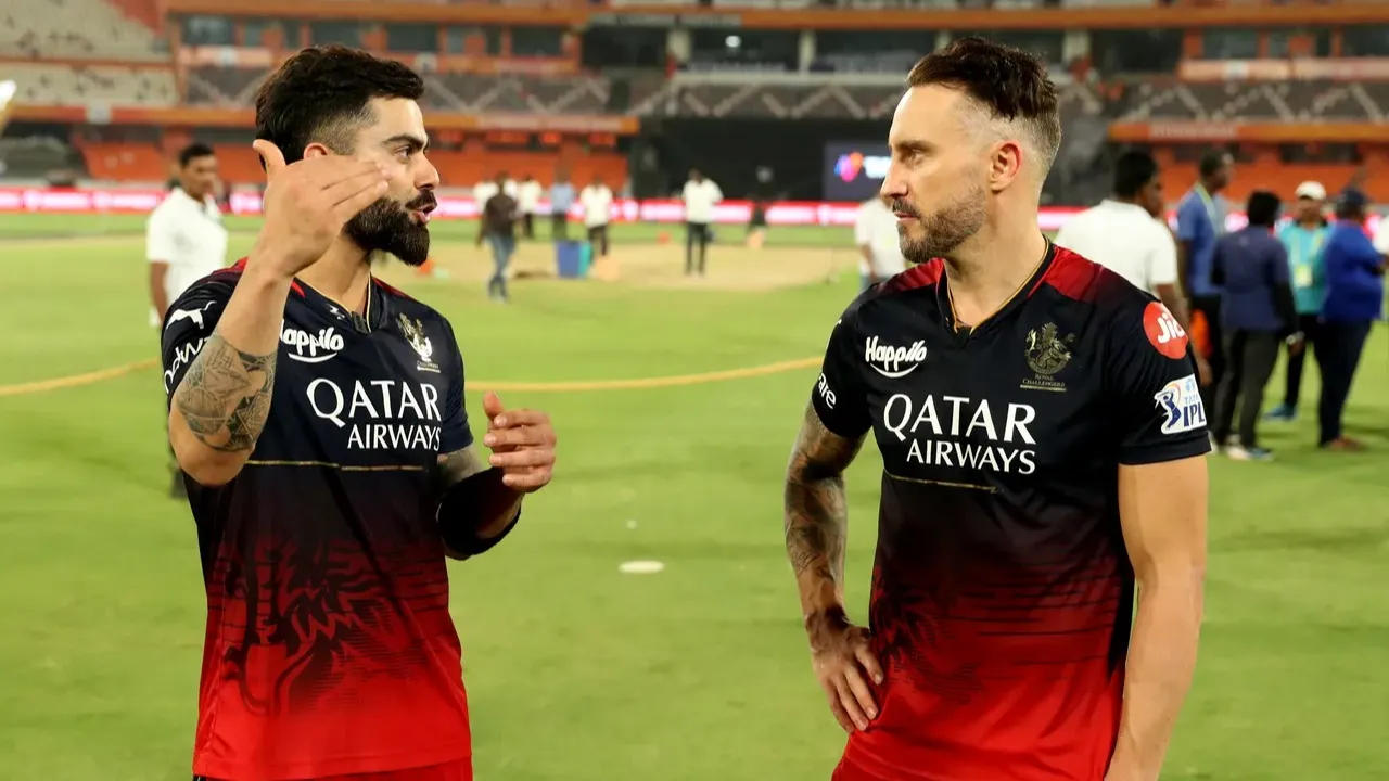 Virat Kohli and Faf du Plessis