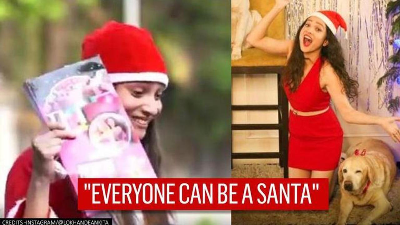 Ankita Lokhande can't contain excitement for Christmas, turns Santa to bring festive cheer