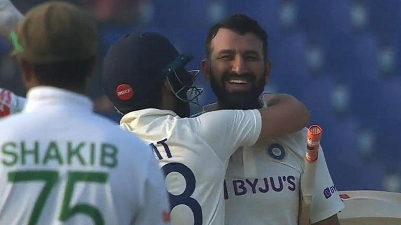 Cheteshwar Pujara, India vs Bangladesh, IND vs BAN, Pujara century, India vs Bangladesh live score, pujara century, gill century, shubman gill