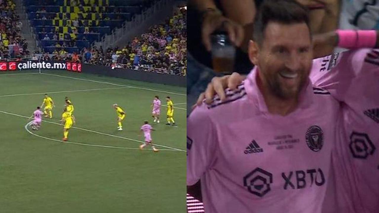 Lionel Messi scores an sensational goal against Nashville in the Leagues Cup final - WATCH