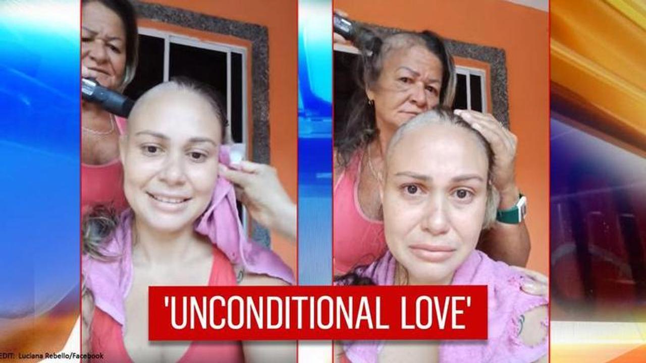 Mom surprises cancer stricken daughter by shaving her own head |Watch