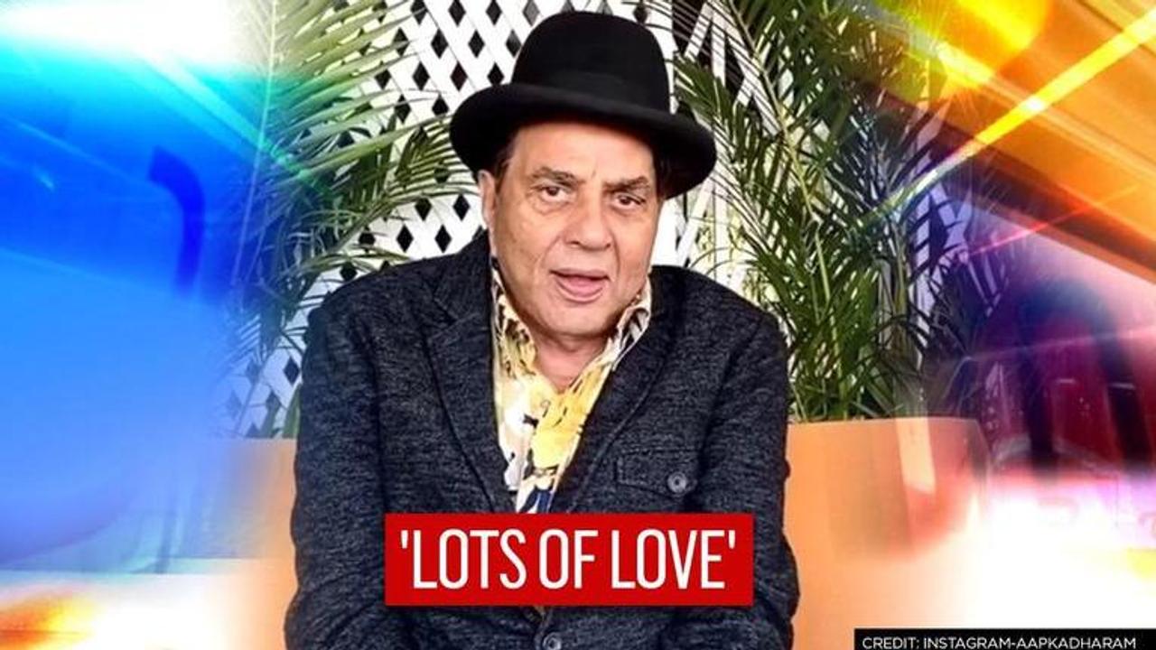 Veteran actor, Dharmendra shares a video of working with farmers on his farmland