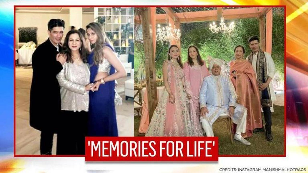 Manish Malhotra gives a glance at unseen family pics from Varun and Natasha's wedding