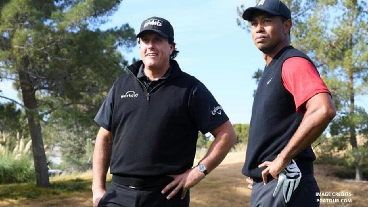 what channel is the tiger woods and phil mickelson golf match