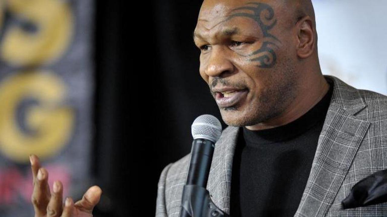 Mike Tyson on wheel chair