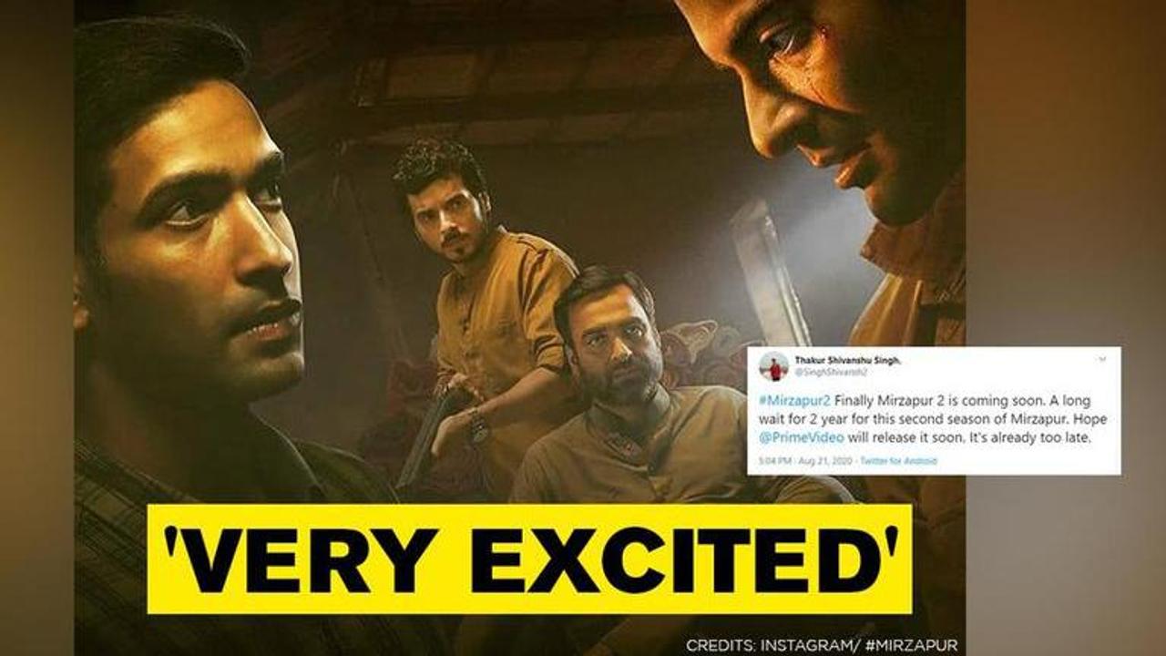 Amazon Prime teases 'Mirzapur 2' release, elated netizens say 'can't wait'