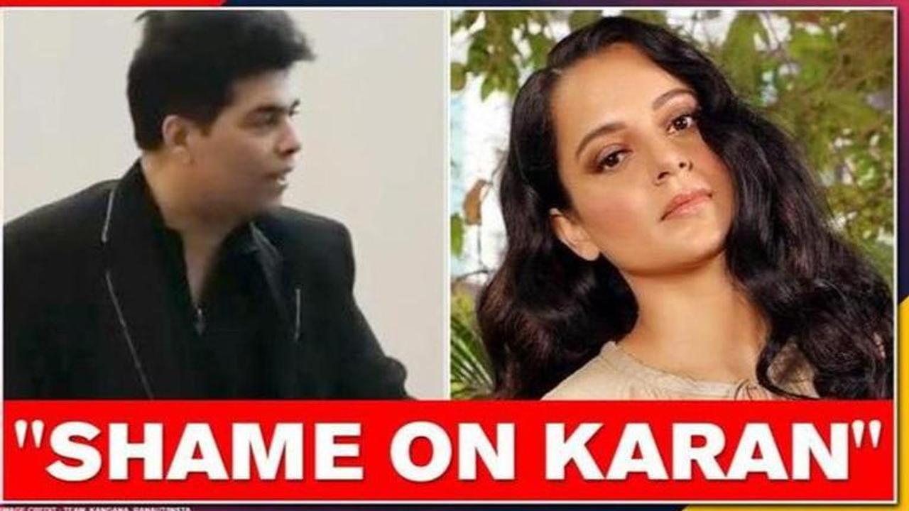 Clip of Karan Johar attacking Kangana Ranaut goes viral, netizens furious at director