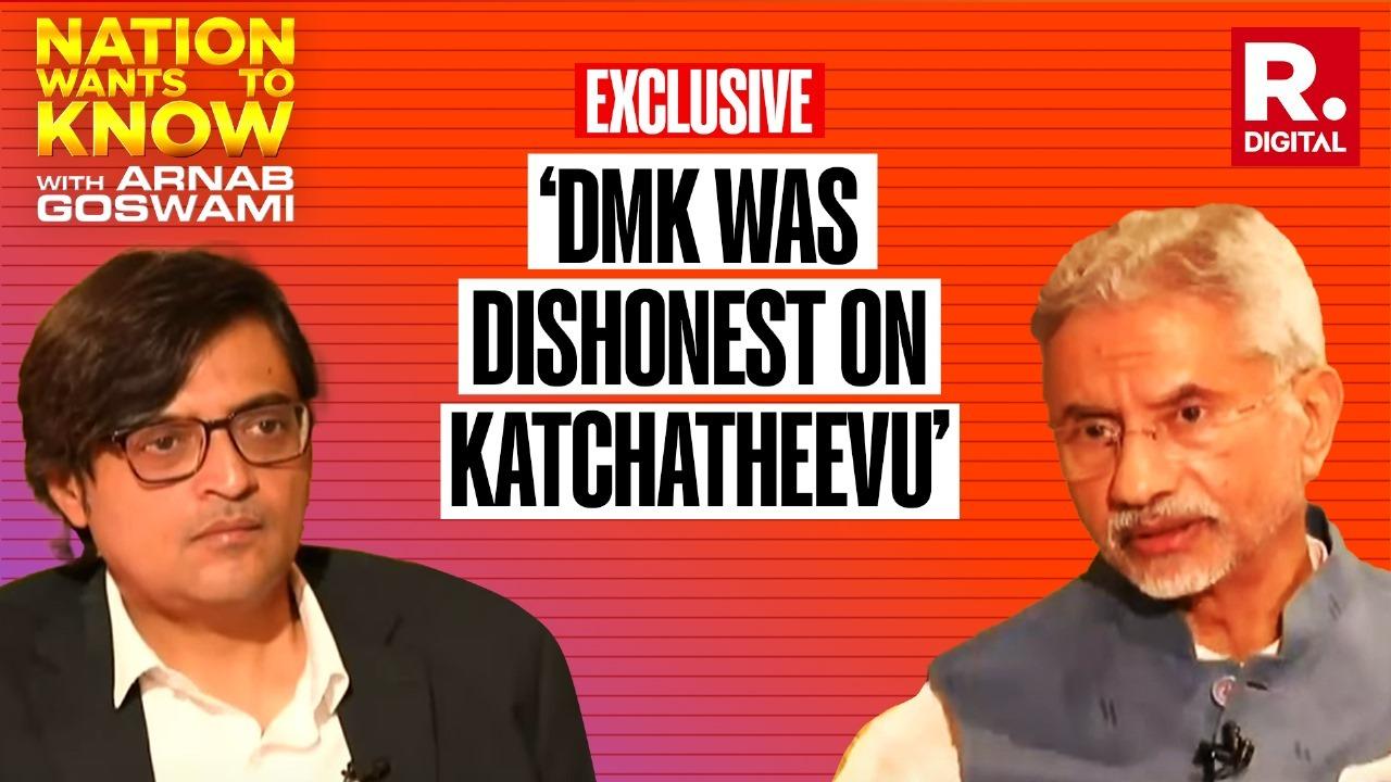 "Record actually shows that the DMK was very much party to the decision(s)" made on the Katchatheevu island, Jaishankar told Republic.