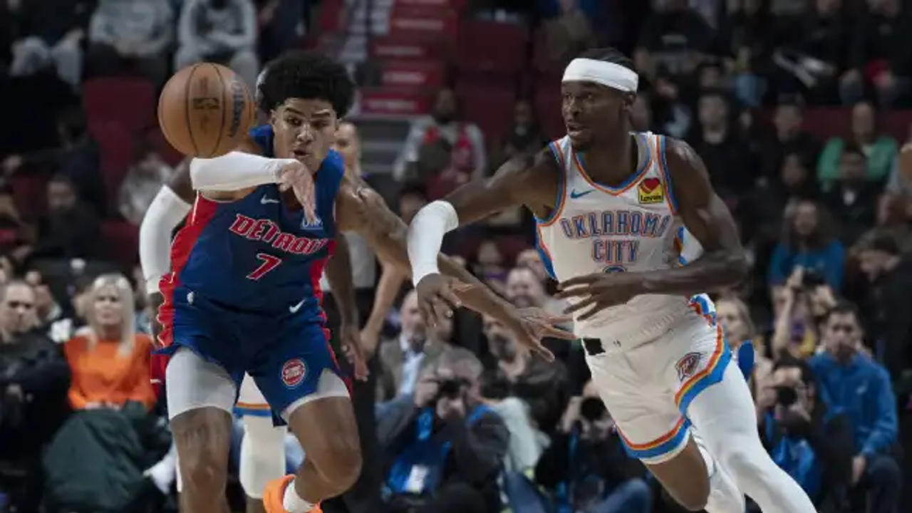 A glimpse of the NBA match between Oklahoma City Thunder and Detroit Prisons 